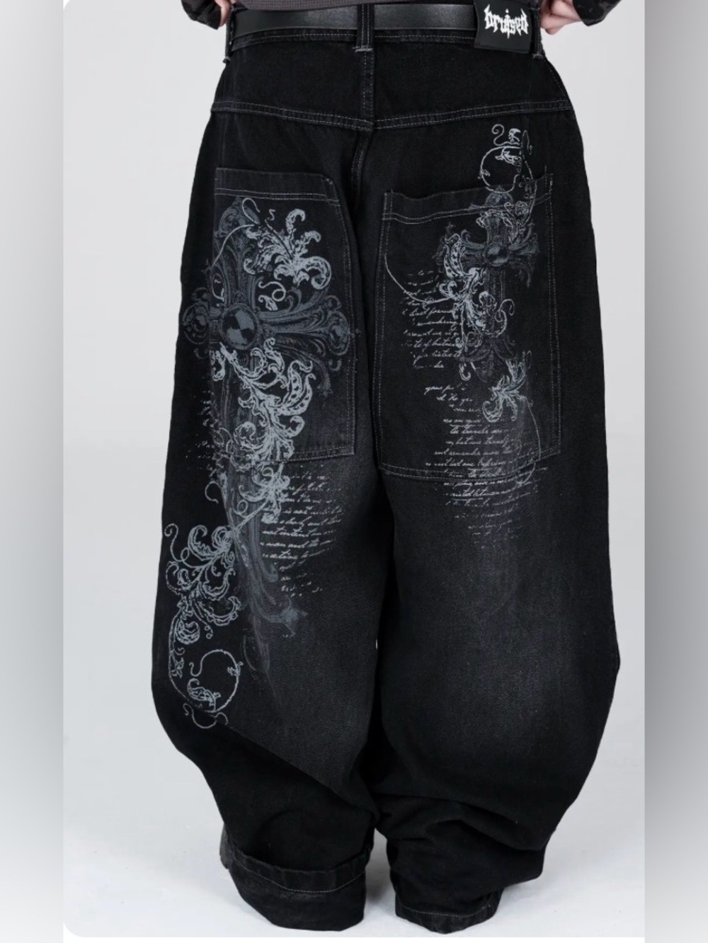 SOLD***Bruised relaxed baggy jeans men’s